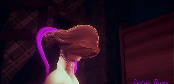  Bleach Hentai 3D - Matsumoto Hanjobd, boobjob with blowjob and fucked